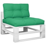 vidaXL Perne de paleți, 2 buc, verde, material textil