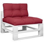 vidaXL Perne de paleți, 2 buc., roșu vin, material textil