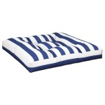 vidaXL Perne de paleți, 2 buc., dungi albastre și albe, textil
