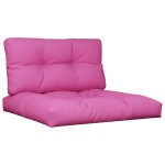 vidaXL Perne de paleți, 2 buc., roz, material textil