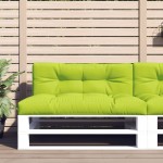 vidaXL Perne de paleți, 2 buc, verde aprins, material textil vidaXL Perne de paleți, 2 buc, verde aprins, material textil
