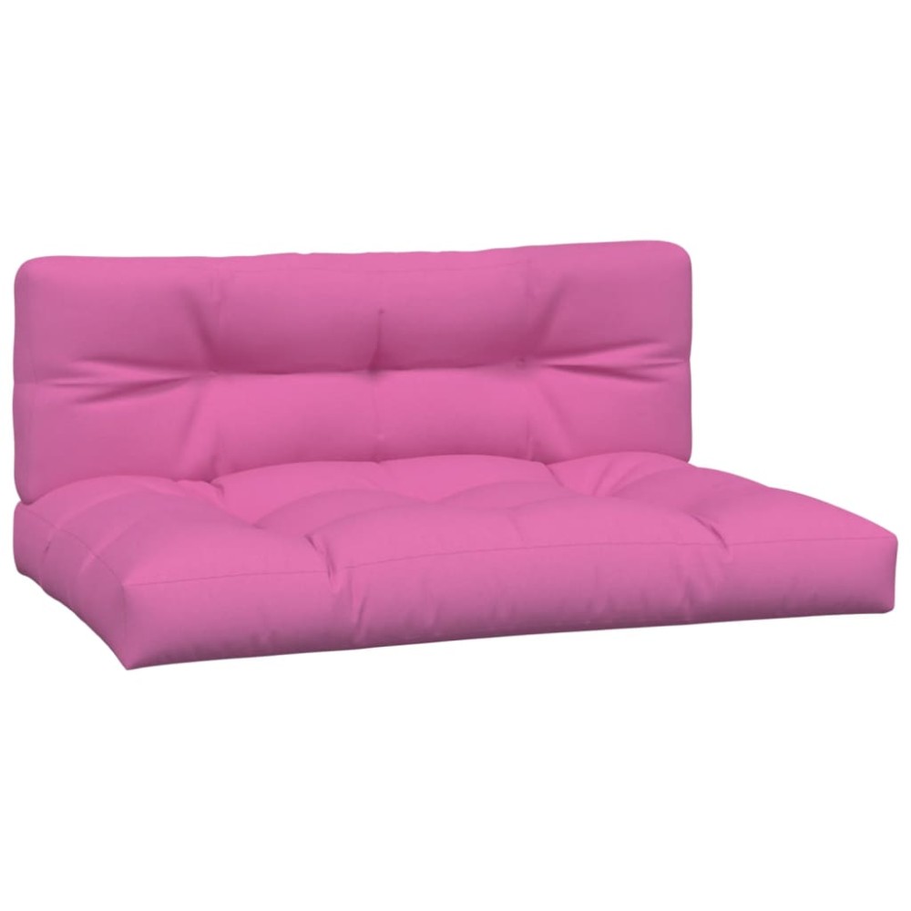 vidaXL Perne de paleți, 2 buc., roz, material textil