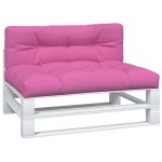 vidaXL Perne de paleți, 2 buc., roz, material textil