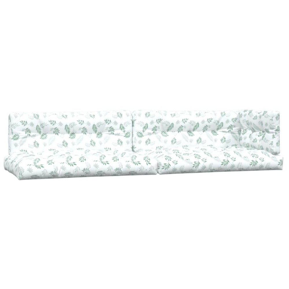 vidaXL Perne de paleți, 5 buc., model cu frunze  textil