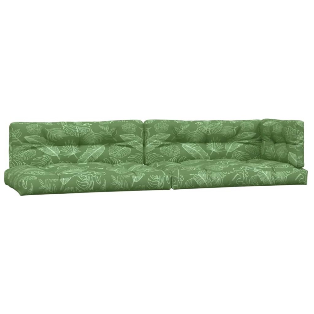 vidaXL Perne de paleți, 5 buc., model cu frunze  textil