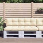 vidaXL Perne de paleți, 2 buc., crem, material textil