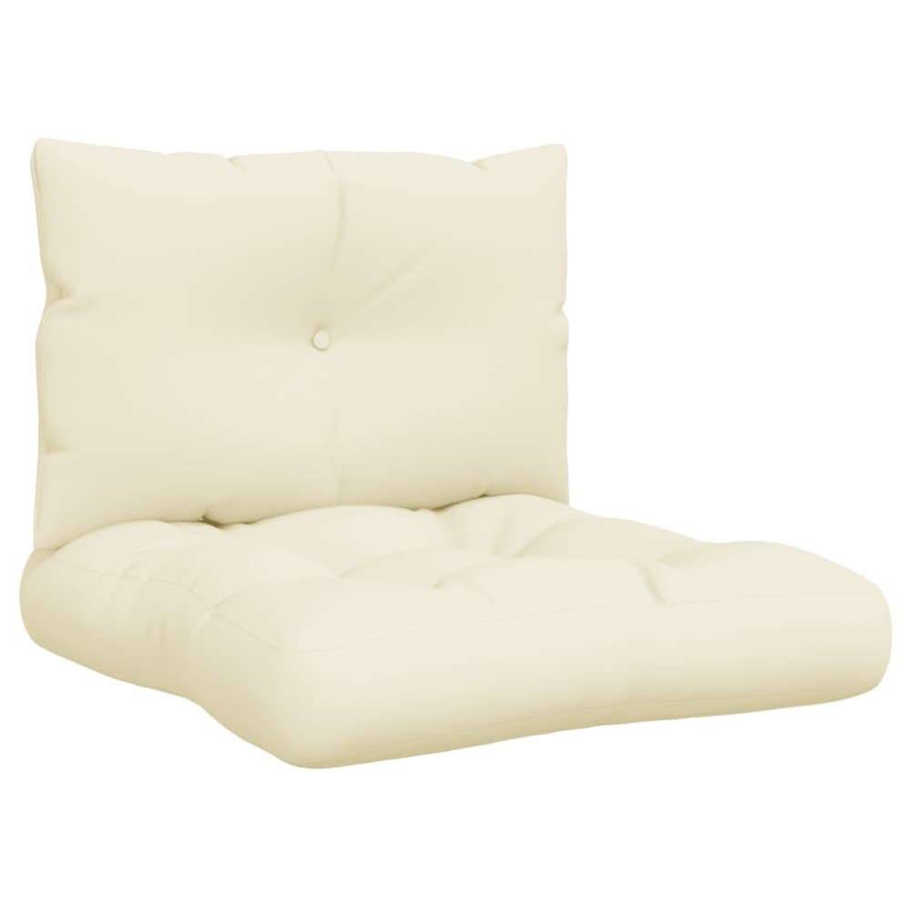 vidaXL Perne de paleți, 2 buc., crem, material textil