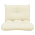 vidaXL Perne de paleți, 2 buc., crem, material textil