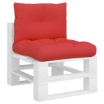 vidaXL Perne de paleți, 2 buc. roșu, material textil