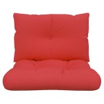 vidaXL Perne de paleți, 2 buc. roșu, material textil