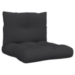 vidaXL Perne de paleți, 2 buc., negru, material textil