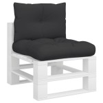 vidaXL Perne de paleți, 2 buc., negru, material textil