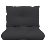 vidaXL Perne de paleți, 2 buc., negru, material textil