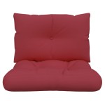 vidaXL Perne de paleți, 2 buc., roșu vin, material textil