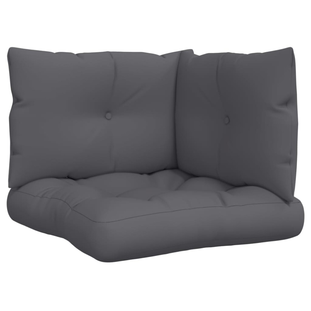 vidaXL Perne de paleți, 3 buc., antracit, material textil