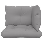 vidaXL Perne de paleți, 3 buc., gri, material textil