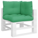 vidaXL Perne de paleți, 3 buc, verde, material textil