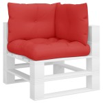 vidaXL Perne de paleți, 3 buc. roșu, material textil