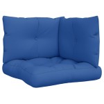 vidaXL Perne de paleți, 3 buc., albastru regal, material textil