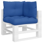 vidaXL Perne de paleți, 3 buc., albastru regal, material textil