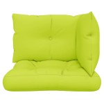 vidaXL Perne de paleți, 3 buc, verde aprins, material textil