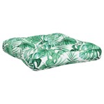 vidaXL Perne de paleți, 3 buc., model cu frunze, material textil