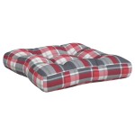 vidaXL Perne pentru paleți, 3 buc., roșu carouri, material textil