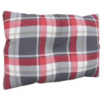 vidaXL Perne pentru paleți, 3 buc., roșu carouri, material textil