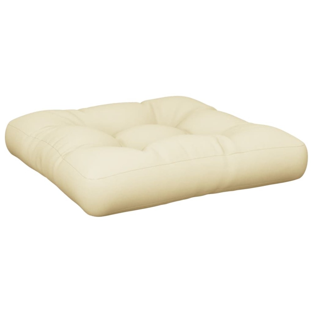 vidaXL Pernă de paleți, crem, 60x61,5x10 cm, material textil