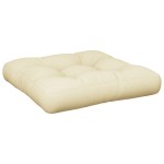vidaXL Pernă de paleți, crem, 60x61,5x10 cm, material textil vidaXL Pernă de paleți, crem, 60x61,5x10 cm, material textil