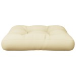 vidaXL Pernă de paleți, crem, 60x61,5x10 cm, material textil vidaXL Pernă de paleți, crem, 60x61,5x10 cm, material textil