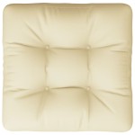 vidaXL Pernă de paleți, crem, 60x61,5x10 cm, material textil vidaXL Pernă de paleți, crem, 60x61,5x10 cm, material textil