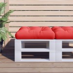 vidaXL Pernă de paleți, roșu, material textil vidaXL Pernă de paleți, roșu, material textil