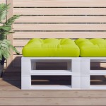 vidaXL Pernă de paleți, verde aprins, material textil vidaXL Pernă de paleți, verde aprins, material textil