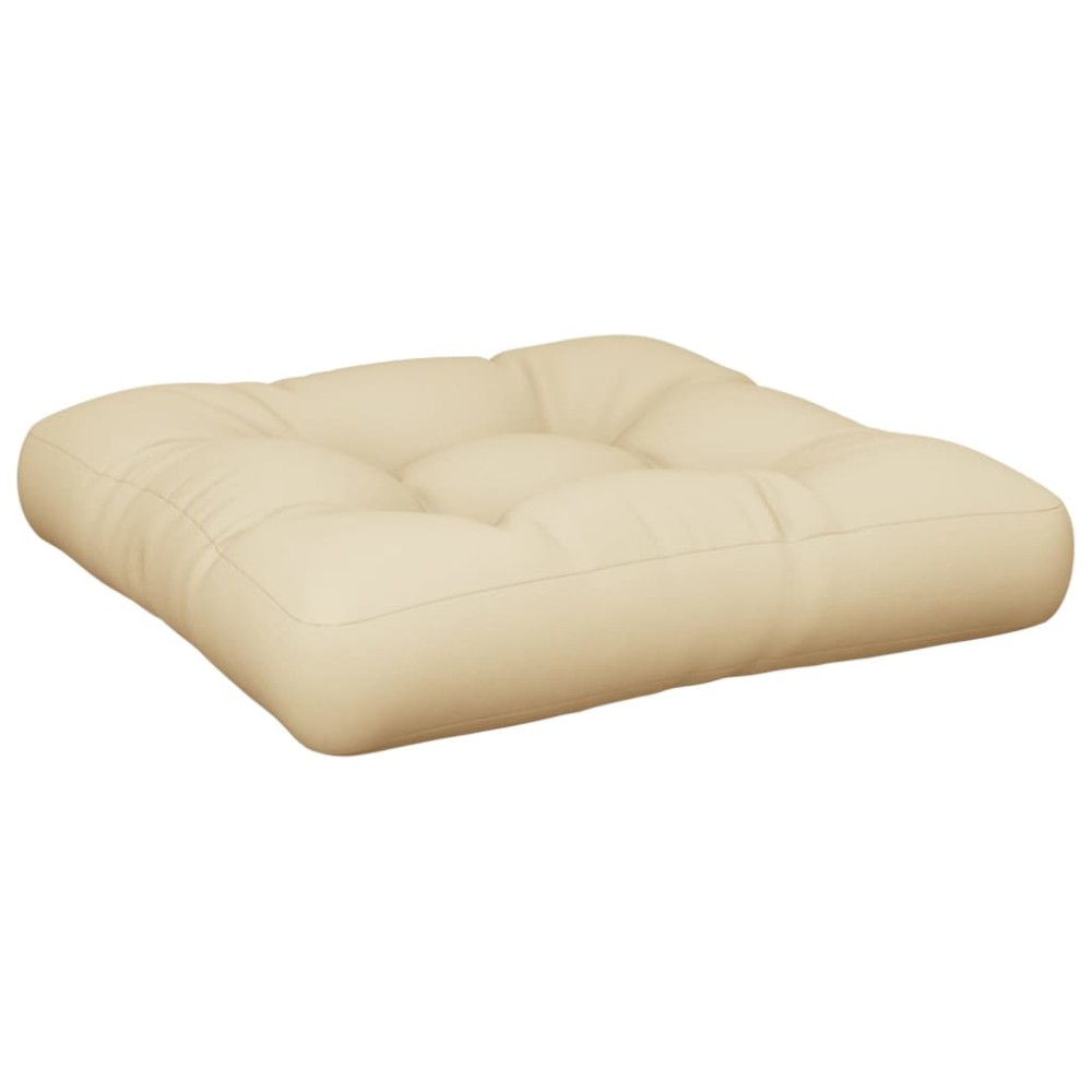 vidaXL Pernă de paleți, bej, 58x58x10 cm, material textil