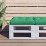 vidaXL Pernă de paleți, verde, 58x58x10 cm, material textil vidaXL Pernă de paleți, verde, 58x58x10 cm, material textil