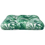 vidaXL Pernă de paleți, model frunze, 58x58x10 cm, material textil vidaXL Pernă de paleți, model frunze, 58x58x10 cm, material textil