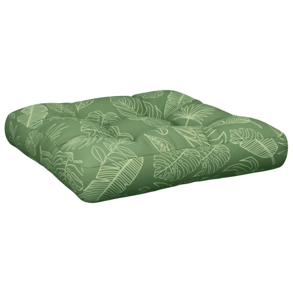 vidaXL Pernă pentru paleți model frunze 58x58x10 cm, țesătură Oxford