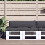 vidaXL Perne de paleți, 2 buc., antracit, material textil
