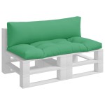 vidaXL Perne de paleți, 2 buc, verde, material textil