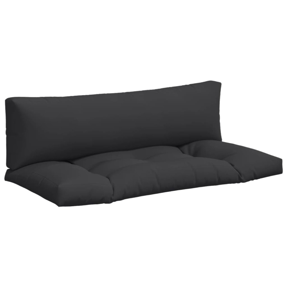 vidaXL Perne de paleți, 2 buc., negru, material textil