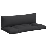 vidaXL Perne de paleți, 2 buc., negru, material textil