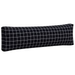 vidaXL Perne pentru paleți, 2 buc, negru, model carouri, textil oxford