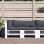 vidaXL Perne de paleți, 3 buc., antracit, material textil