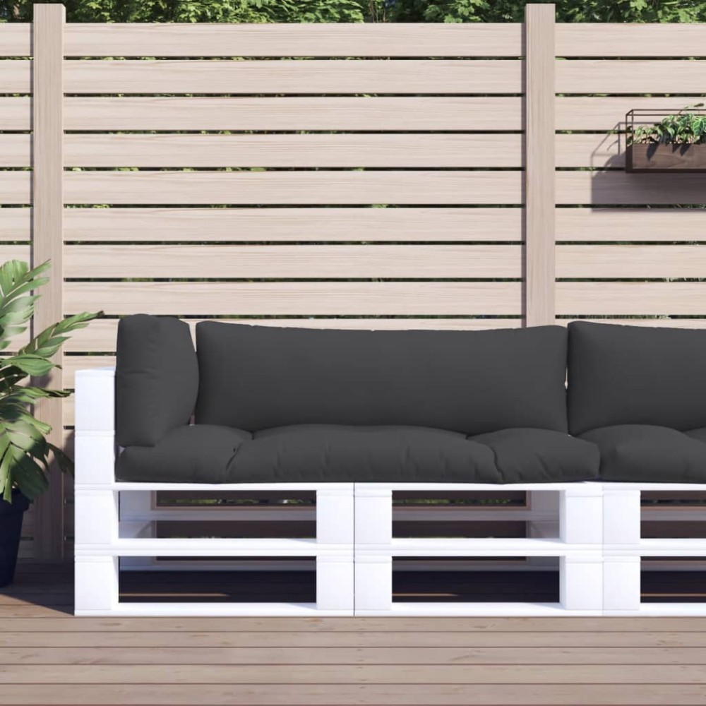 vidaXL Perne de paleți, 3 buc., negru, material textil