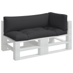 vidaXL Perne de paleți, 3 buc., negru, material textil