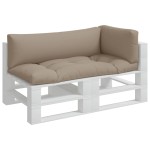 vidaXL Perne de paleți, 3 buc., gri taupe, material textil