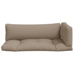 vidaXL Perne de paleți, 3 buc., gri taupe, material textil