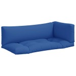 vidaXL Perne de paleți, 3 buc, albastru, material textil