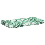 vidaXL Perne de paleți, 3 buc., model cu frunze, material textil